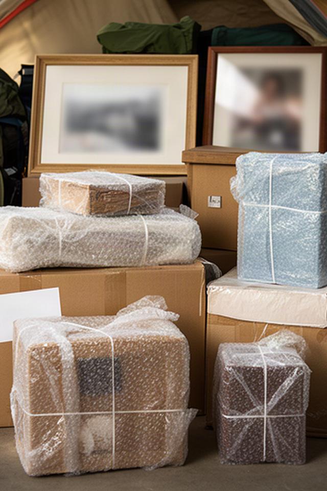 Seasonal outdoor equipment and family heirlooms packed in marked archival and storage containers